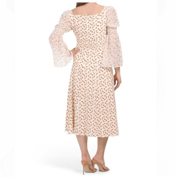 French Connection Francine Callie Smock Dress Clotted Cream - Picture 2 of 8